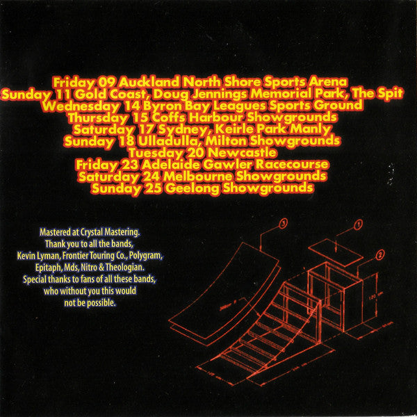 Various : Vans Warped Tour - Australian Tour CD (CD, Comp)