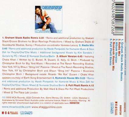 Shaggy : Get My Party On (CD, Single)