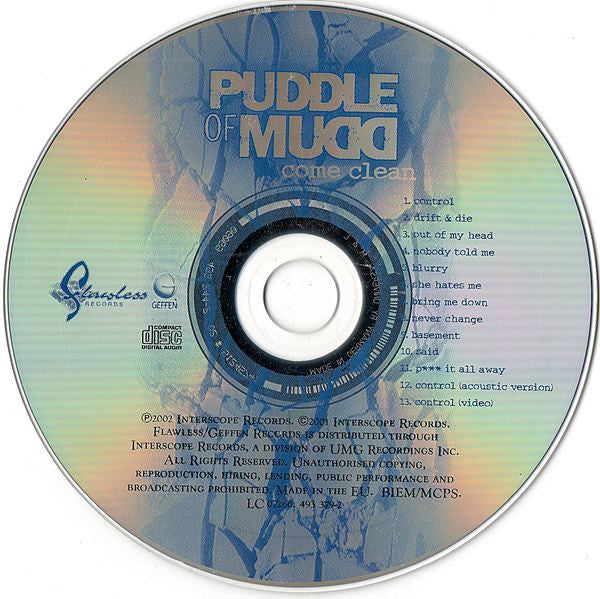 Puddle Of Mudd : Come Clean (CD, Album, Enh)