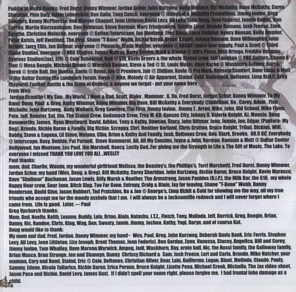 Puddle Of Mudd : Come Clean (CD, Album, Enh)