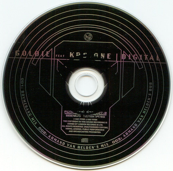 Goldie Feat KRS One* : Digital (CD, Single)