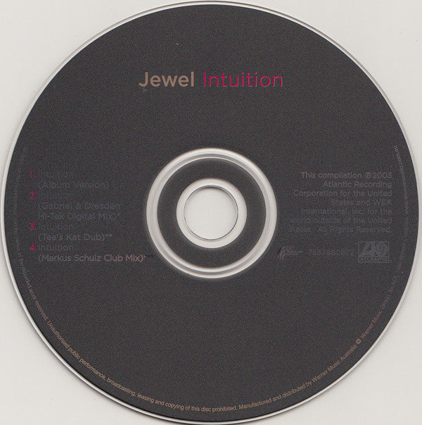 Jewel : Intuition (CD, Maxi)