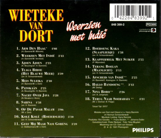 Wieteke Van Dort : Weerzien Met Indië (CD, Album)