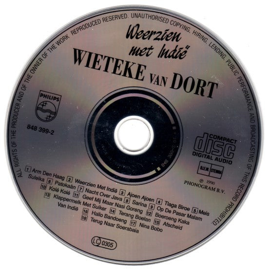 Wieteke Van Dort : Weerzien Met Indië (CD, Album)