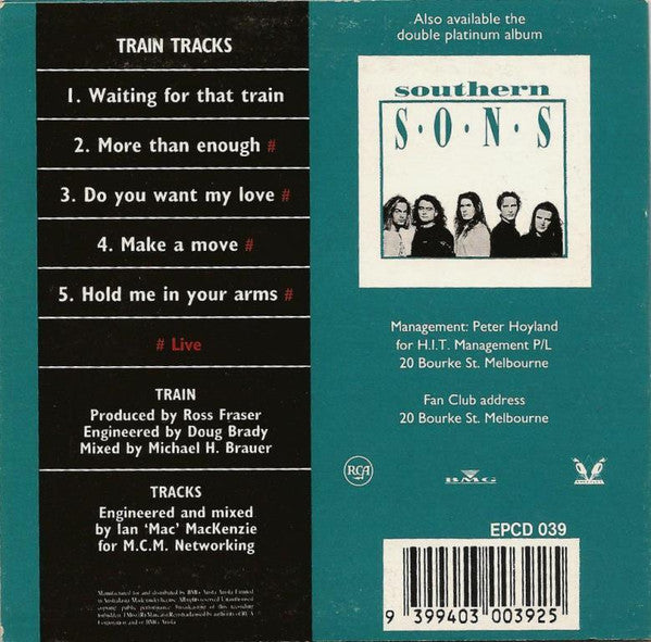 Southern Sons (2) : Train Tracks (CD, EP, Ltd)