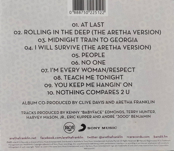 Aretha Franklin : Sings The Great Diva Classics (CD, Album)
