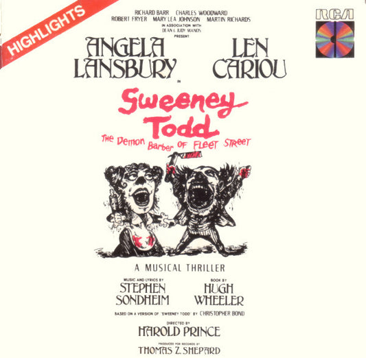Angela Lansbury / Len Cariou : Sweeney Todd: The Demon Barber Of Fleet Street (Highlights) (Original Cast Recording) (CD, Album)