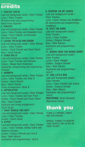 Claire Trentain : Loving The Blue & Green (CD, Album)