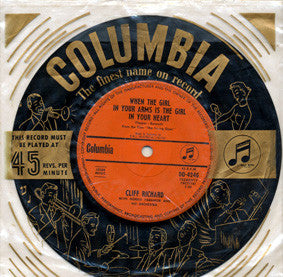 Cliff Richard : When The Girl In Your Arms Is The Girl In Your Heart (7", Single)