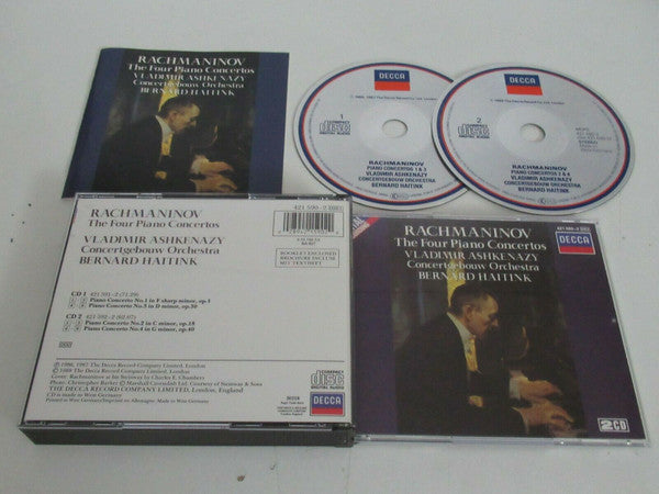 Rachmaninov* - Vladimir Ashkenazy, Concertgebouw Orchestra*, Bernard Haitink : The Four Piano Concertos (2xCD, Comp, RE)