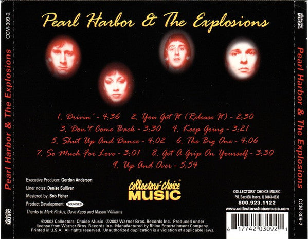 Pearl Harbor And The Explosions : Pearl Harbor & The Explosions (CD, Album, RE)
