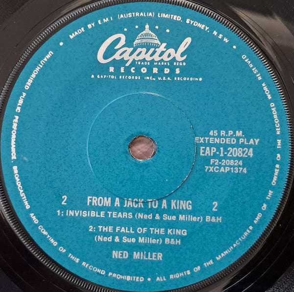 Ned Miller : From A Jack To A King (7", EP)