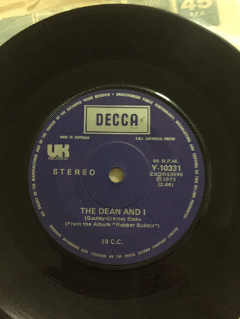 10cc : The Dean And I  (7", Single)