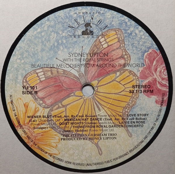 Sydney Lipton With The Royal Strings*, The Stephen Gresham Trio : Beautiful Melodies From Around The World (LP, Album)