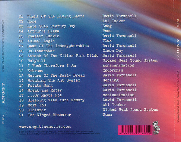 Various : Angst (Original Motion Picture Soundtrack) (CD, Comp)
