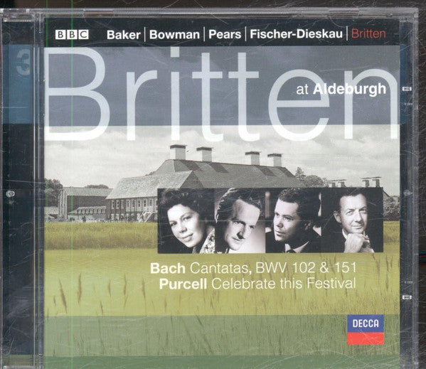 Johann Sebastian Bach / Henry Purcell - Janet Baker | James Bowman (2) | Peter Pears | Dietrich Fischer-Dieskau | Benjamin Britten : Cantatas, BWV 102 & 151 / Celebrate This Festival (CD, Album)