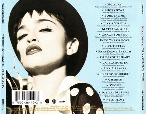 Madonna : The Immaculate Collection (CD, Comp, RE)