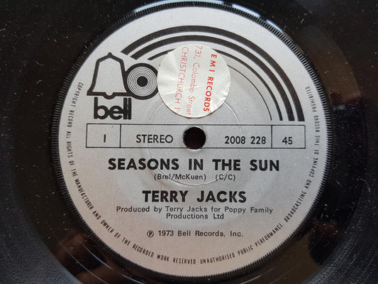 Terry Jacks : Seasons In The Sun / Put The Bone In (7", Single)