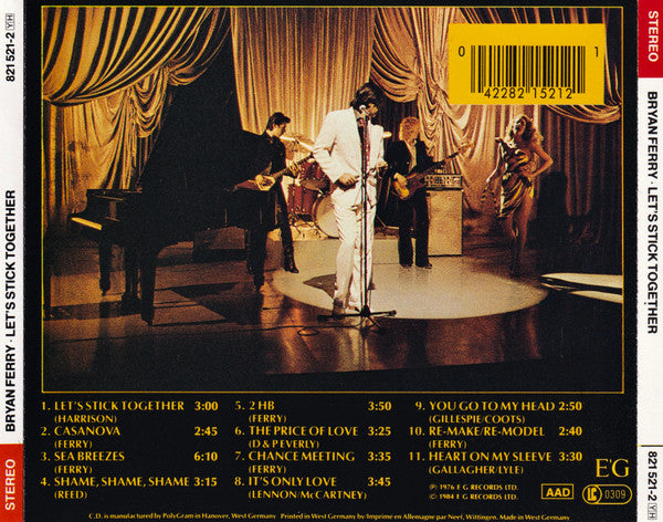 Bryan Ferry : Let's Stick Together (CD, Album, Comp, RE)