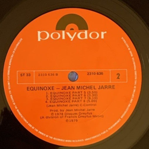 Jean Michel Jarre* : Equinoxe (LP, Album)