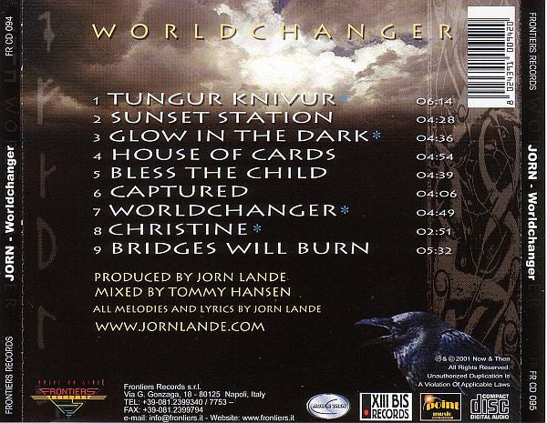 Jorn (4) : Worldchanger (CD, Album)