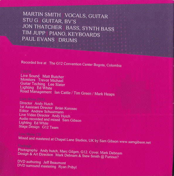Delirious? : My Soul Sings - Live From G12 Bogota, Colombia (DVD-V, NTSC + CD, Album)