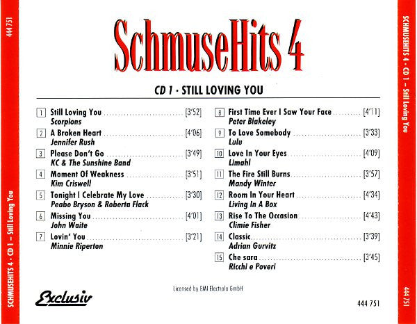 Various : Schmusehits 4 - CD 1 - Still Loving You (CD, Comp)