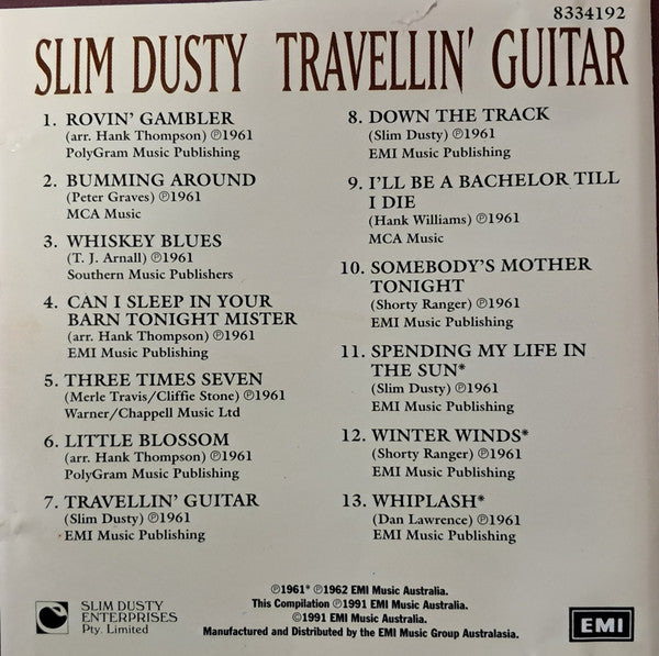 Slim Dusty : Travellin' Guitar (CD, Comp)