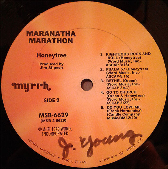 Nancy Honeytree : Maranatha Marathon (LP, Album)