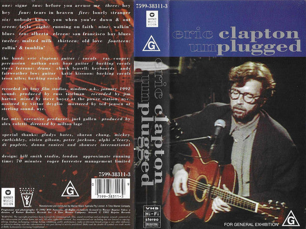 Eric Clapton : Unplugged (VHS)