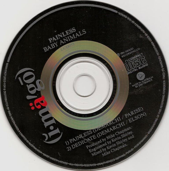 Baby Animals : Painless (CD, Single)