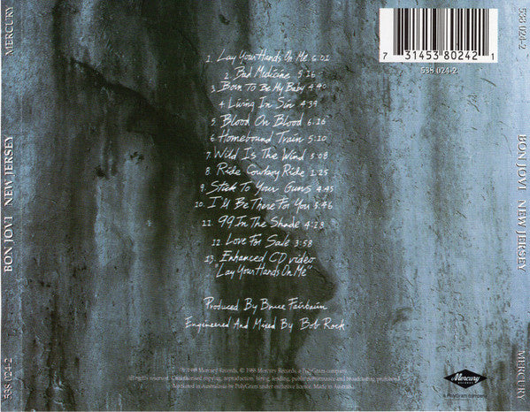 Bon Jovi : New Jersey (CD, Album, Enh, RE, RM)