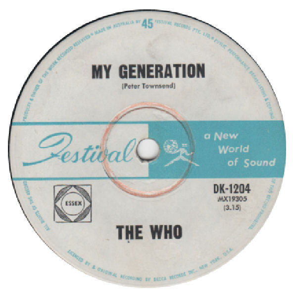 The Who : My Generation (7", Single, Mono)