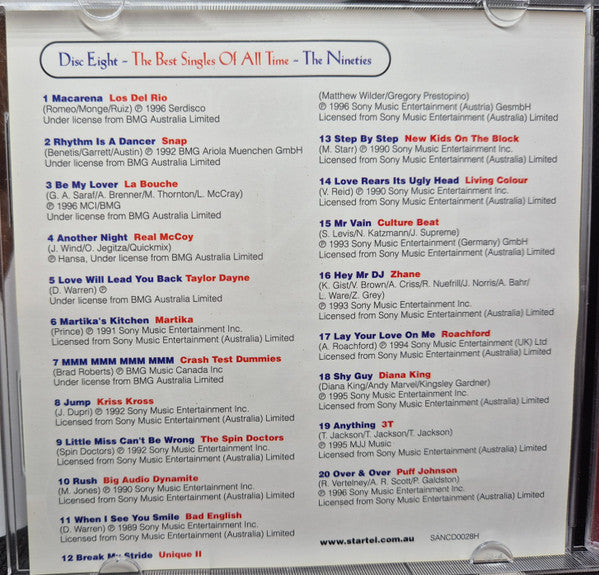 Various : The Best Singles Of All Time - The Nineties Disc 8 (CD, Comp)