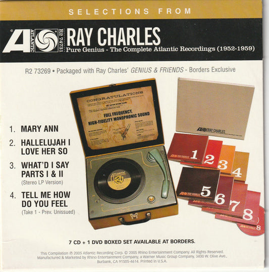 Ray Charles : Selections From Ray Charles Pure Genius (CD, Bor)