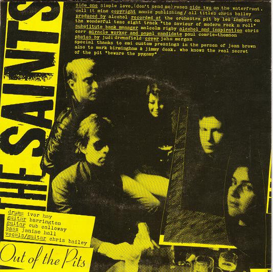 The Saints (2) : Paralytic Tonight, Dublin Tomorrow (7", EP, Yel)