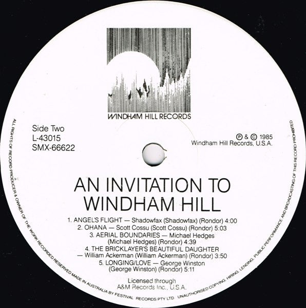 Various : An Invitation To Windham Hill (LP, Comp)