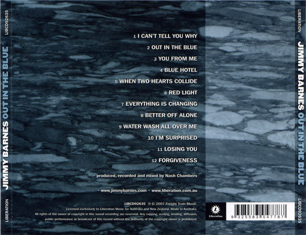 Jimmy Barnes : Out In The Blue (CD, Album + CD, Album, Liv)