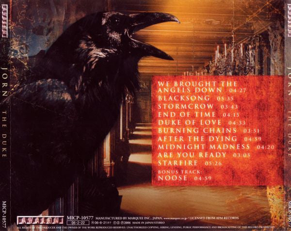 Jorn (4) : The Duke (CD, Album)