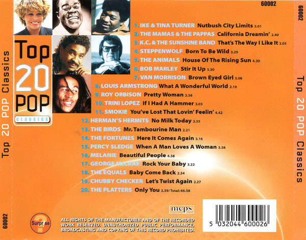 Various : Top 20 Pop Classics (CD, Comp)