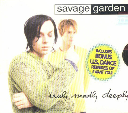 Savage Garden : Truly Madly Deeply (CD, Single, Sli)
