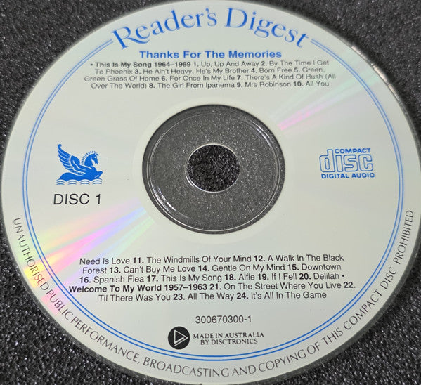 Various : Thanks For The Memories (5xCD, Comp, Two)