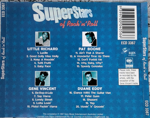 Various : Superstars Of Rock 'n' Roll (CD, Comp)