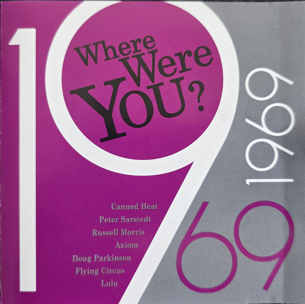 Various : Where Were You? 1969 (CD, Comp)