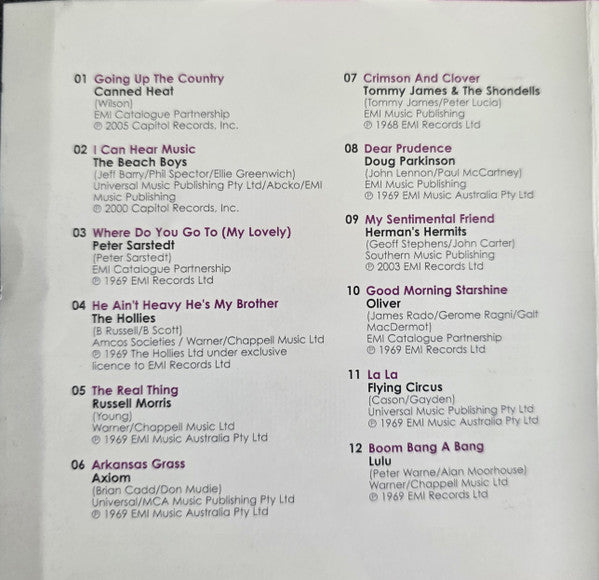 Various : Where Were You? 1969 (CD, Comp)