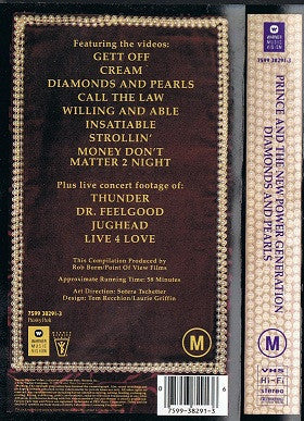 Prince And The New Power Generation : Diamonds And Pearls: Video Collection (VHS, Comp, PAL)