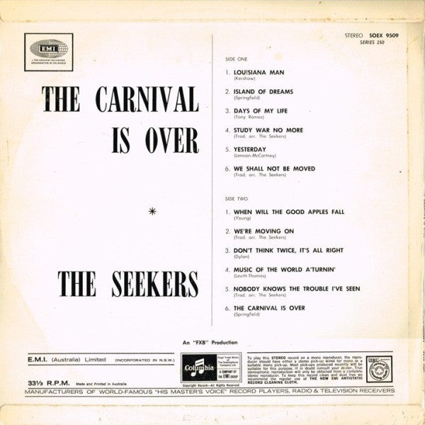 The Seekers : The Carnival Is Over (LP, Comp)