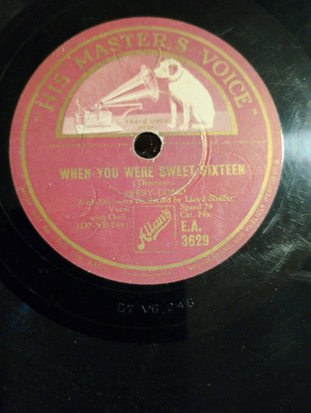 Perry Como : Chi-Baba Chi-Baba / When You Were Sweet Sixteen  (Shellac, 10")