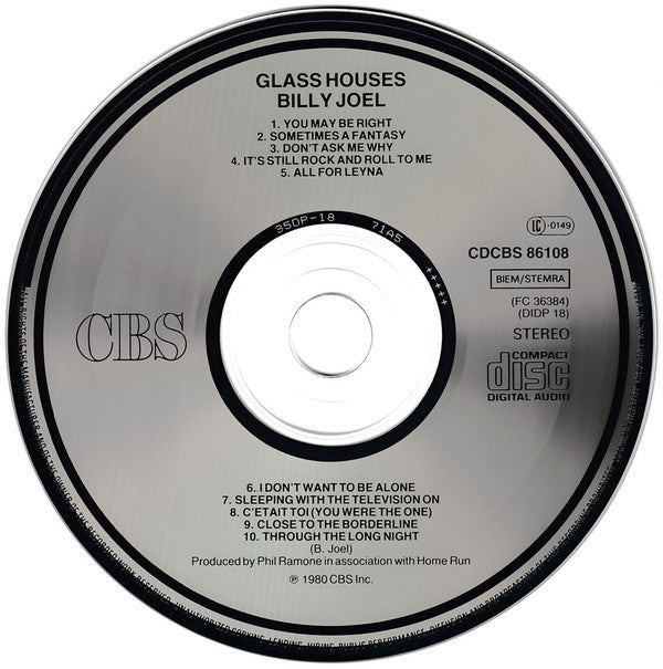 Billy Joel : Glass Houses (CD, Album, RE)