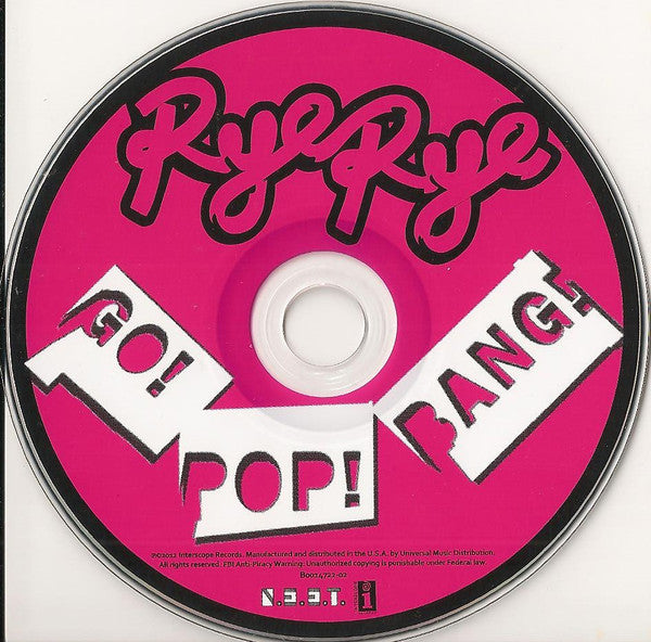 Rye Rye : Go! Pop! Bang! (CD, Album)